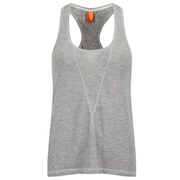 Superdry Women's Super Sewn Burnout Vee Tank Top - Grey Marl