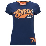Superdry Women's S-Wing Entry T-Shirt - Supermarine Navy