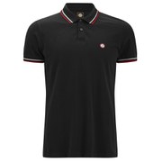 Pretty Green Men's Short Sleeve Pique Polo Shirt - Black