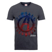 Marvel Avengers Men's Age of Ultron Team Silhouette Logo T-Shirt - Dark Grey