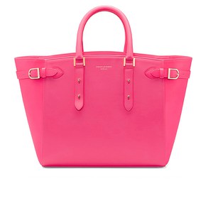Aspinal of London Marylebone Tote Bag - Smooth Neon Pink