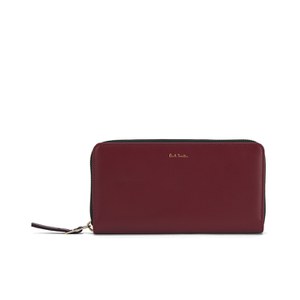 Paul Smith Accessories Women's Large Zip Around Leather Purse - Raspberry