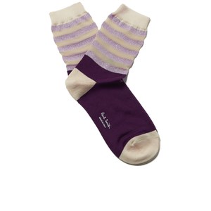 Paul Smith Accessories Women's Paul's Stripe Socks - Dark Red