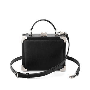 Aspinal of London Women's Mini Trunk Bag - Black/Silver