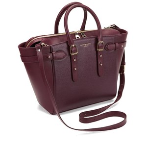 Aspinal of London Women's Marylebone Medium Tote Bag - Burgundy Saffiano: Image 31