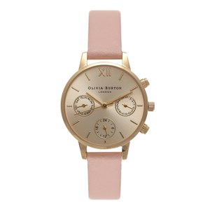 Olivia Burton Women's Midi Chrono Detail Watch - Dusty Pink/Gold