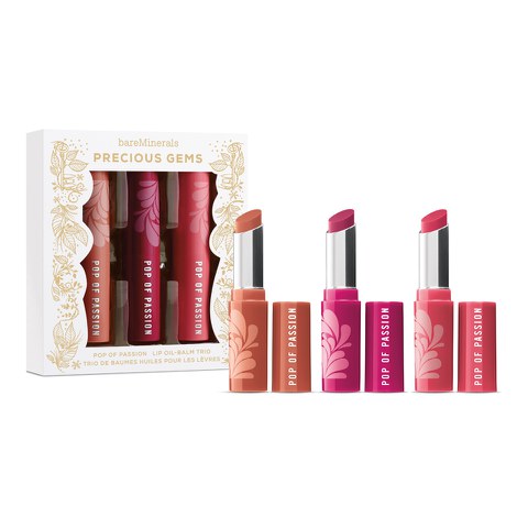 bareMinerals® Precious Gems™ Pop of Passion™ Lip Oil-Balm Trio