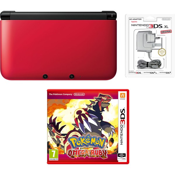 Nintendo 3DS XL Red/Black Pokémon Omega Ruby Pack Nintendo UK Store
