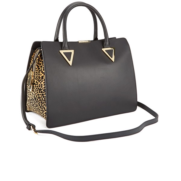 Matthew Williamson Women's City Tote Bag - Black/Leopard: Image 11