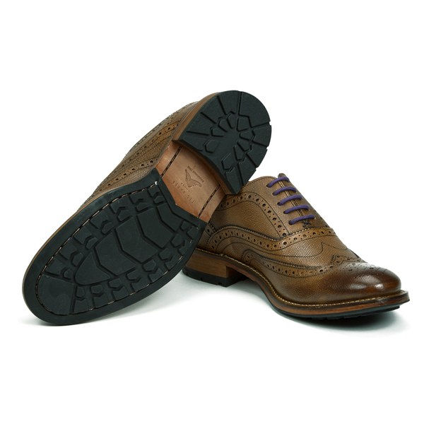 Ted Baker Men's Guri 7 Leather Brogue Shoes - Tan: Image 51
