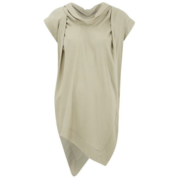 Vivienne Westwood Anglomania Women's Wool Crepe Cave Blouse - Beige: Image 01