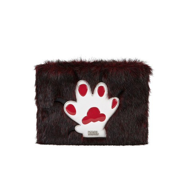 Karl Lagerfeld Women's K/Choupette Love Clutch - Fur Wine: Image 01
