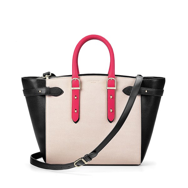 Aspinal of London Women's Marylebone Medium Tote Bag - Monochrome Mix: Image 11
