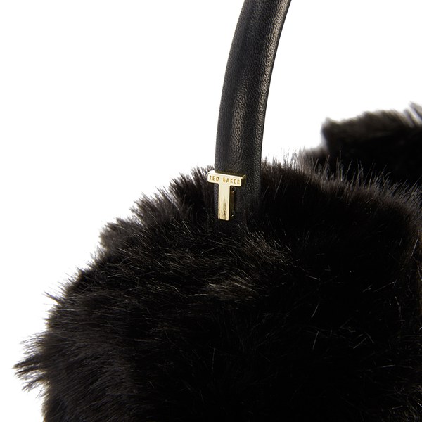 Ted Baker Women's Toree Faux Fur Ear Muffs - Black: Image 21
