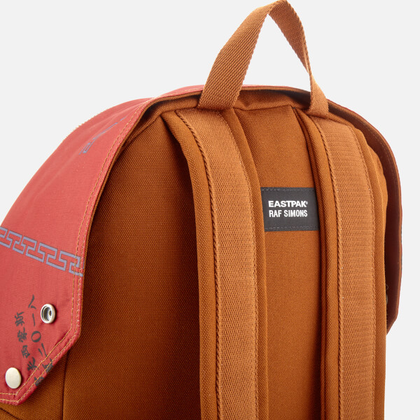 eastpak x raf simons men"s rs padded pak"r backpack - rust