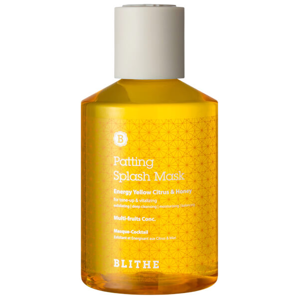 blithe energy yellow citrus and honey patting splash mask 200ml