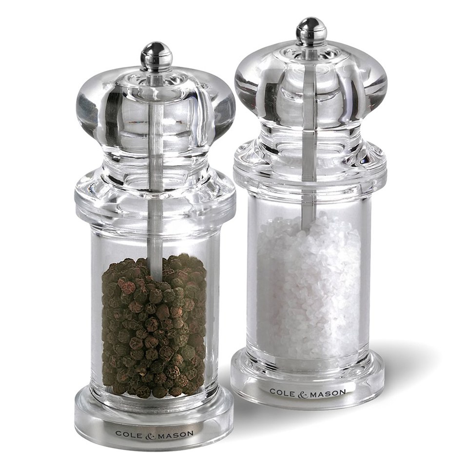 Cole & Mason Acrylic Salt and Pepper Mill Gift Set IWOOT