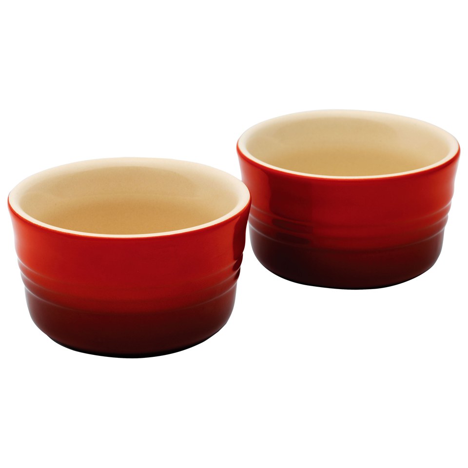 Le Creuset Stoneware Set of 2 Ramekins, 0.2L Cerise IWOOT