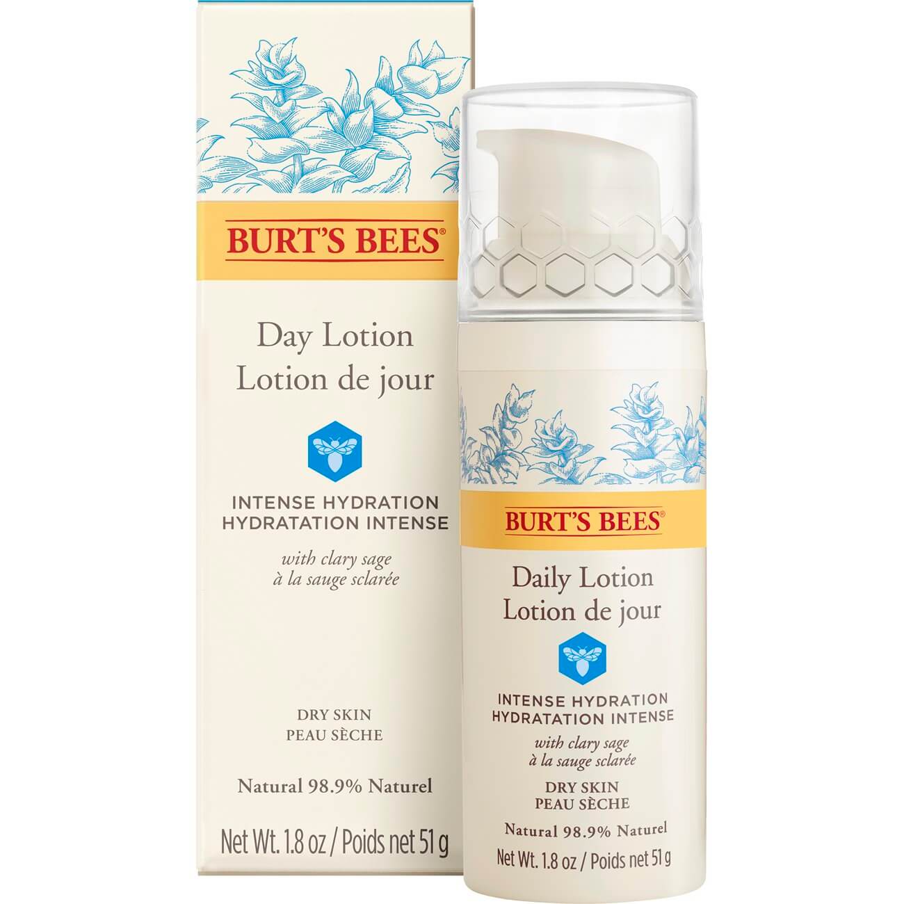 burt's bees intense hydration day lotion with clary sage