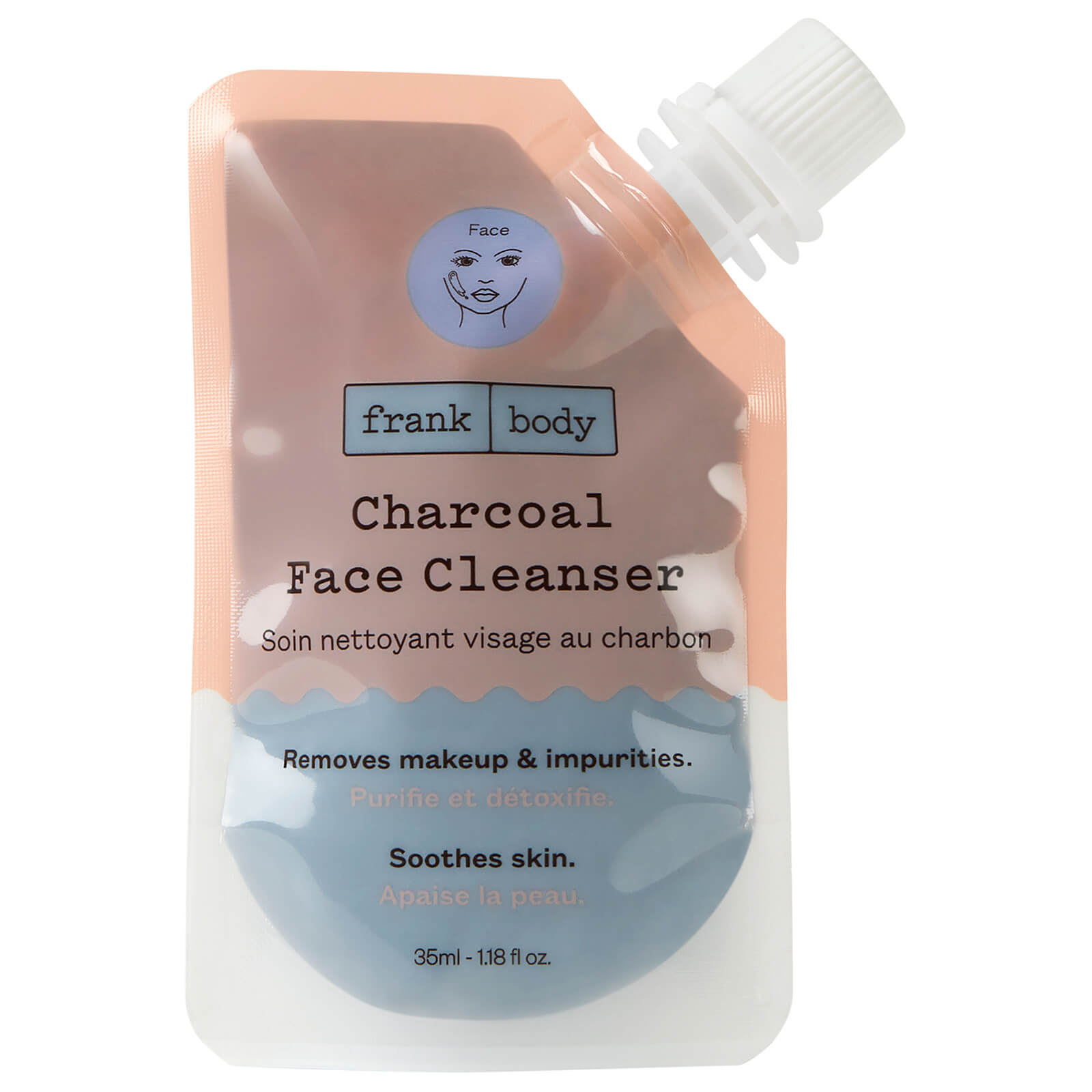 frank body charcoal face cleanser