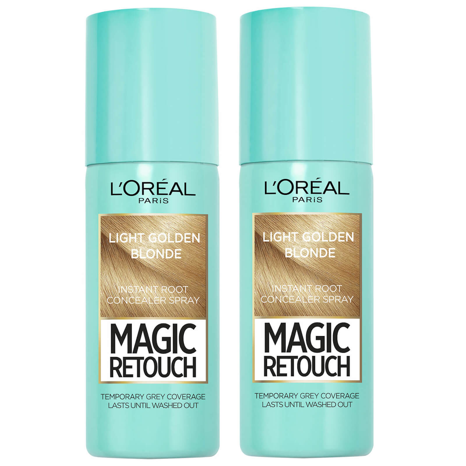 L Oreal Paris Magic Retouch Light Golden Blonde Root Concealer Spray Duo Pack Lookfantastic L'oréal body washes & shower gels. l oreal paris magic retouch light golden blonde root concealer spray duo pack