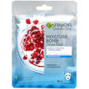 Mascarilla facial de tela hidratante Moisture Bomb Pomegranate de Garnier Mascarilla facial de tela hidratante Moisture Bomb Pomegranate de Garnier