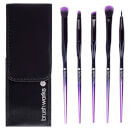 brushworks HD Precision Eye and Brow Brush Set brushworks HD Precision Eye and Brow Brush Set