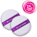 Duo de Puff para Pó Facial da brushworks Duo de Puff para Pó Facial da brushworks