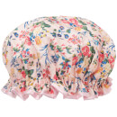 The Vintage Cosmetic Company Shower Cap - Pink Floral Satin The Vintage Cosmetic Company Shower Cap - Pink Floral Satin