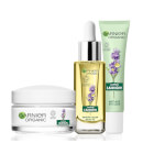 Garnier Organic Lavandin Set: Eye Cream, Glow Facial Oil & Anti-Age Day Care Cream Garnier Organic Lavandin Set: Eye Cream, Glow Facial Oil & Anti-Age Day Care Cream