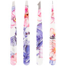 brushworks HD 4 Piece Combination Tweezer Set - Floral brushworks HD 4 Piece Combination Tweezer Set - Floral