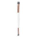 brushworks Double Ended Eye Brush - White/Gold brushworks Double Ended Eye Brush - White/Gold