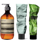 Aesop Body Scrub, Body Cleanser and Toothpaste Bundle Aesop Body Scrub, Body Cleanser and Toothpaste Bundle