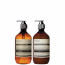 Aesop Geranium Cleanser and Reverence Hand Wash Duo (Worth £60.00) Aesop Geranium Cleanser and Reverence Hand Wash Duo (Worth £60.00)