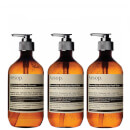 Aesop Geranium Cleanser, Resurrection and Reverence Hand Wash Bundle (Worth £87.00) Aesop Geranium Cleanser, Resurrection and Reverence Hand Wash Bundle (Worth £87.00)