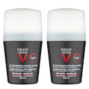 VICHY Homme Men's Extreme-Control Anti-Perspirant Roll-on Deodorant Duo for Sensitive Skin 50ml VICHY Homme Men's Extreme-Control Anti-Perspirant Roll-on Deodorant Duo for Sensitive Skin 50ml