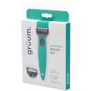 grüum Precision Razor Set - Aqua Green grüum Precision Razor Set - Aqua Green