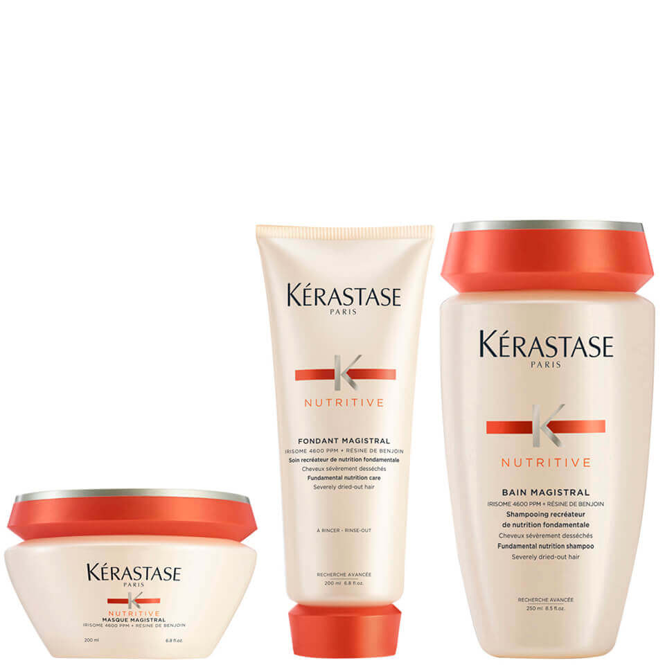 Kerastase Nutritive Fondant Magistral 200ml Nutritive Bain Magistral 250ml Nutritive Masque Magistral 200ml Lookfantastic Utilising 4600 ppm irisome complex and benjoin resin technologies, the intensely nourishing formula gets to work on wanting hair; kerastase nutritive fondant magistral 200ml nutritive bain magistral 250ml nutritive masque magistral 200ml