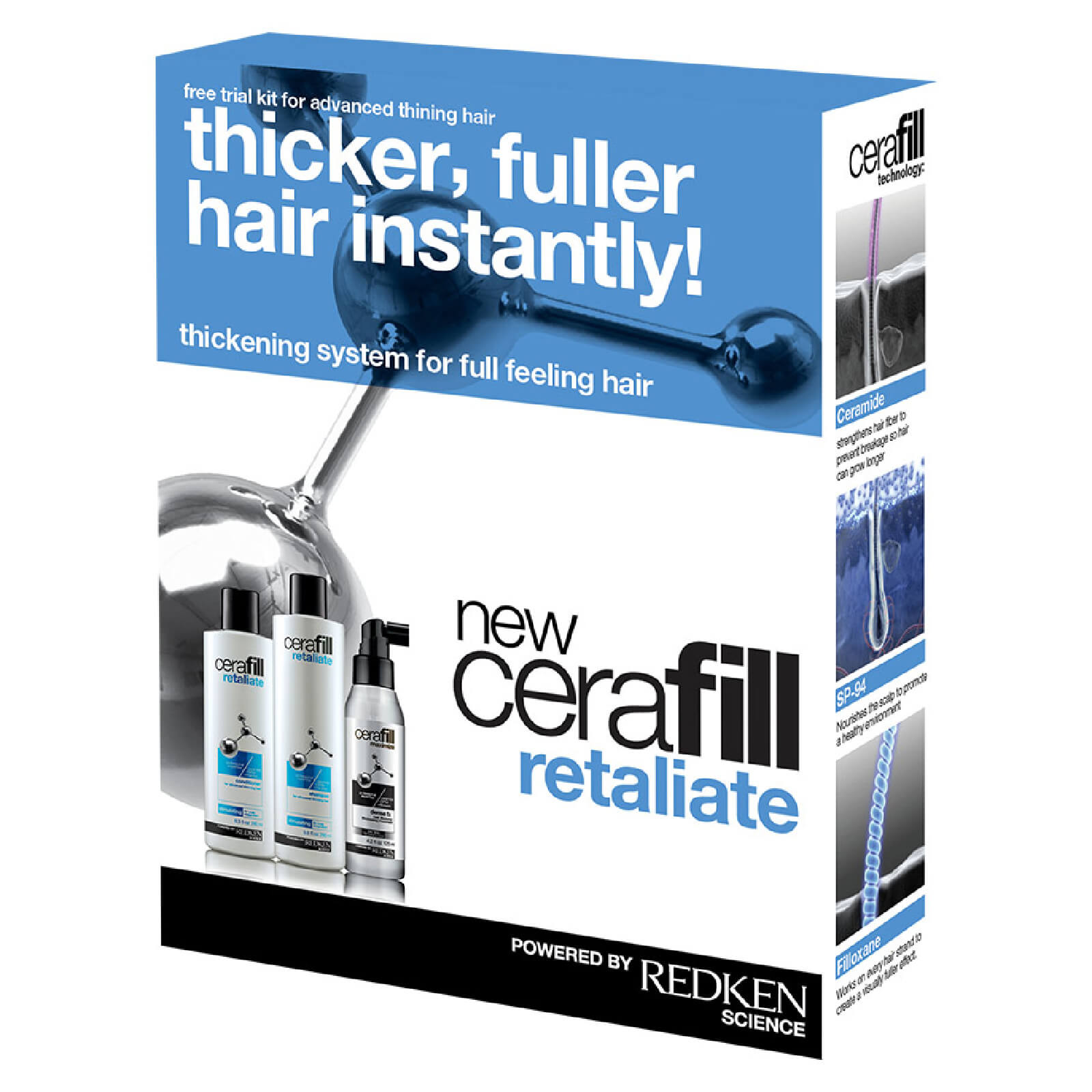 Redken Cerafill Retaliate Kit For Advanced Thinning Hair 22 3oz Skinstore