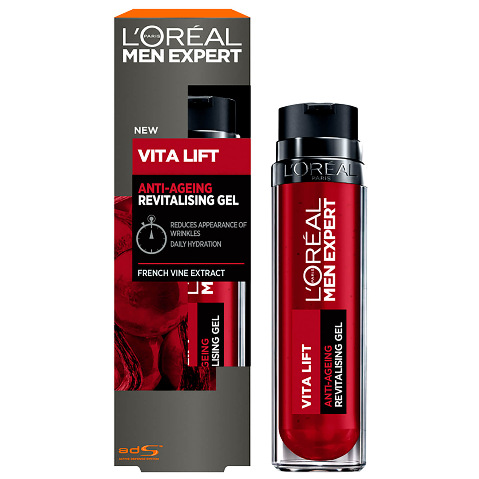 L Oreal Paris Men Expert Vitalift Anti Wrinkle Gel Moisturiser 50ml Lookfantastic L'oreal men expert vita lift 5 daily moisturiser 50ml moisturizers & treatments. l oreal paris men expert vitalift anti wrinkle gel moisturiser 50ml