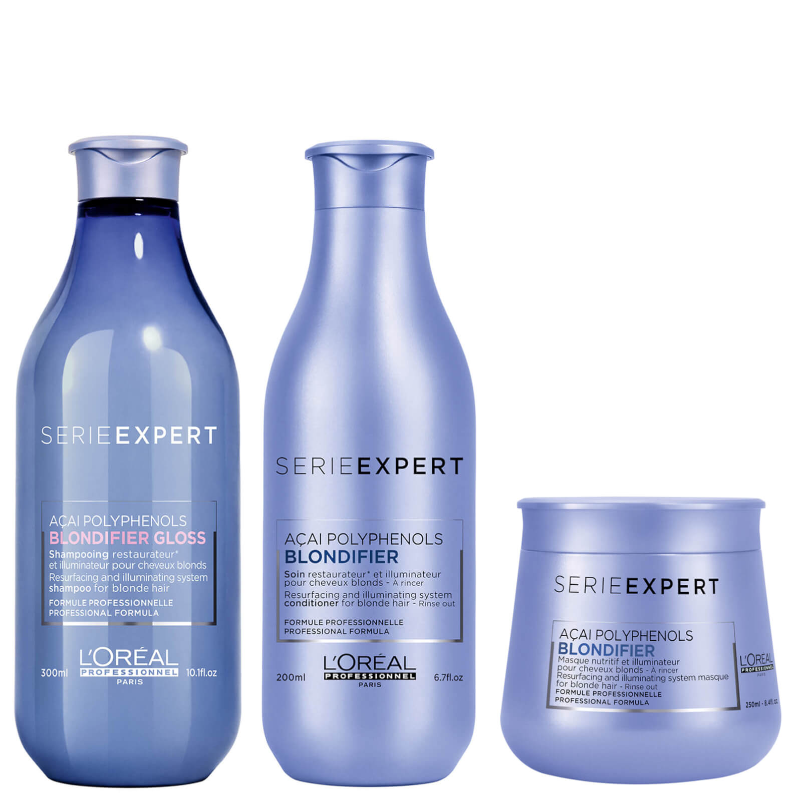 L Oreal Professionnel Serie Expert Blondifier Trio Lookfantastic Loreal serie expert ist die beste marke für shampoo, pflege, masken usw. l oreal professionnel serie expert blondifier trio
