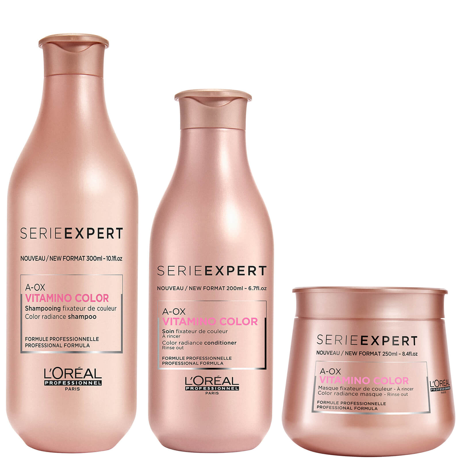 L Oreal Professionnel Serie Expert Vitamino Color Shampoo Conditioner And Masque Trio Lookfantastic Singapore