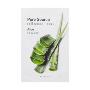 MISSHA Pure Source Cell Sheet Mask - Aloe 28g (Free Gift) MISSHA Pure Source Cell Sheet Mask - Aloe 28g (Free Gift)