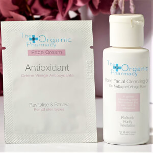 The Organic Pharmacy Rose Facial Cleanser 20ml and Antioxidant Face Cream Packette (Worth $21) The Organic Pharmacy Rose Facial Cleanser 20ml and Antioxidant Face Cream Packette (Worth $21)