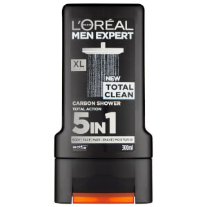 L'Oréal Men Expert Shower Gel 300ml Total Clean (Free Gift)