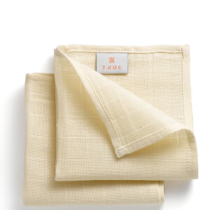 TRUE Skincare Everyday Essentials Organic Muslin Cloths (Pack of 2)