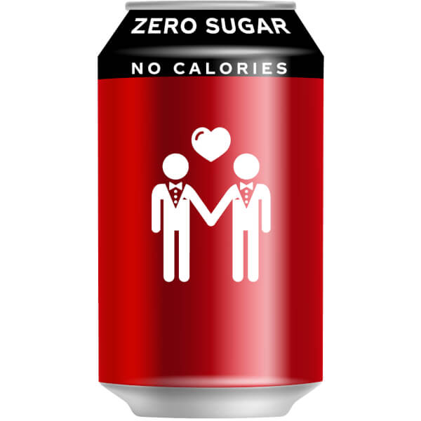 Personalised Coca Cola can including your message
