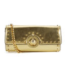Versus Versace Women's Metalic Hardware Stud Clutch Bag - Gold
