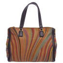 Paul Smith Accessories Women's Double Zip Leather Tote Bag - Multi Swirl