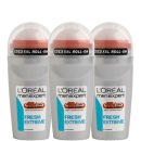 L'Oréal Paris Men Expert Fresh Extreme Deodorant Roll-On (50ml) Trio L'Oréal Paris Men Expert Fresh Extreme Deodorant Roll-On (50ml) Trio